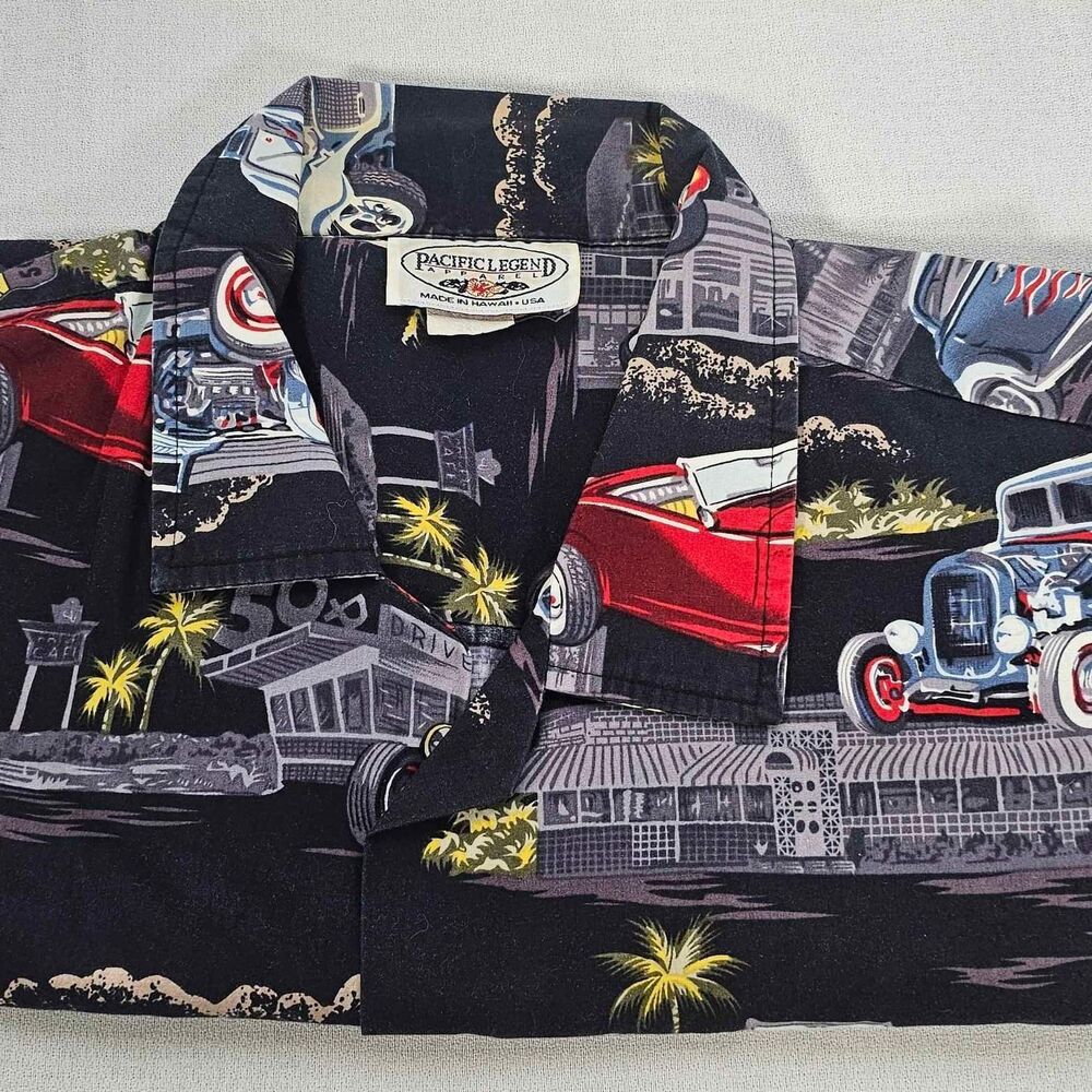 Pacific Legend Made in Hawaii - Men's  Short Sleeve Shirt Vintage Shirt 2xl